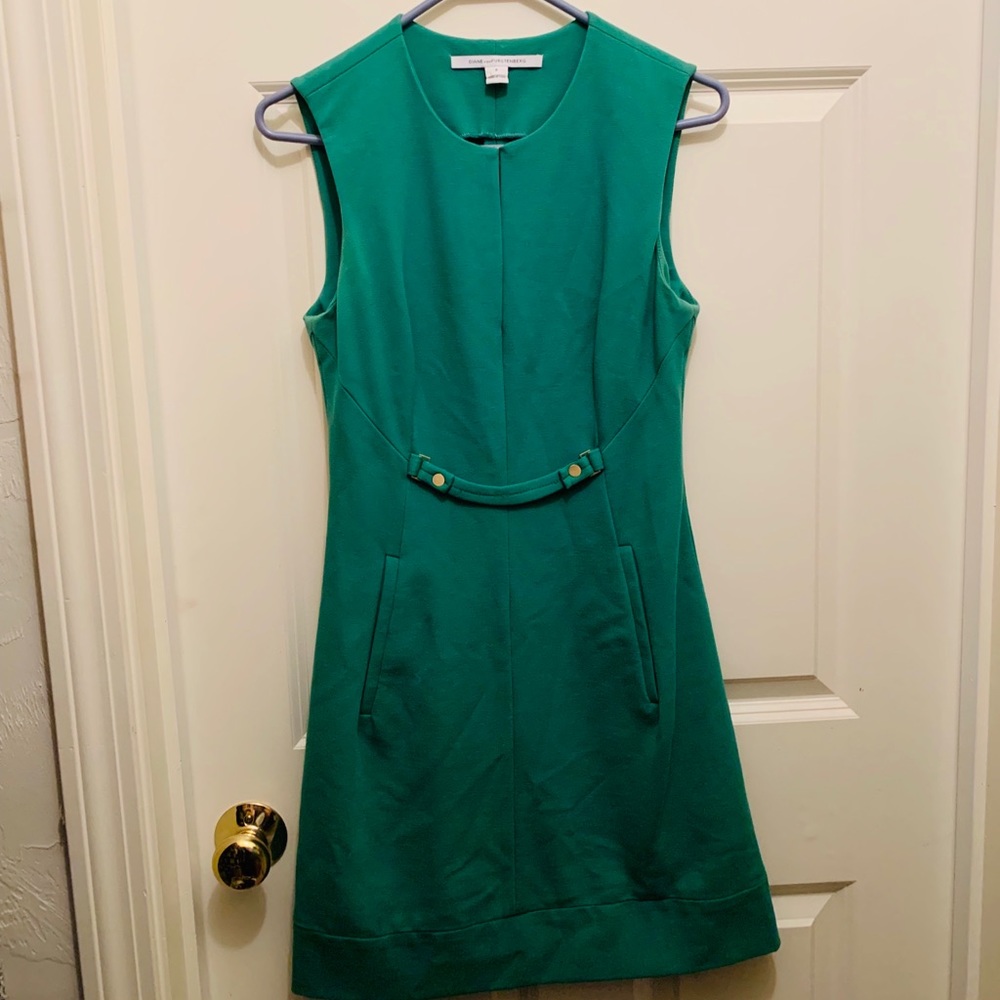 Diane Von Furstenberg Green Dress- Size 2